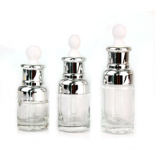 Transparent 20ml 30ml 50ml Empty Glass Cosmetic Serum Essence Essential Oil dropper Bottle with dropper